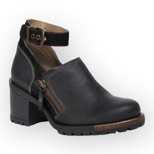 Fly London Lepu Leather Ankle Strap Booties
